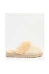 Cream Fur Lined Womens Home Slippers PC-54392 Z