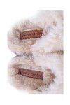 Cream Fur Lined Womens Home Slippers PC-54392 Z