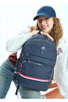 Navy Blue Unisex Backpack 07PCT18001-L