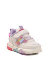 Lilac Velcro Lightweight Baby Sneakers Heros B
