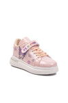 Pudra Rugan Simli Cırtlı Hafif Kız Çocuk Spor Ayakkabı 2540-26K F