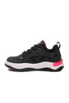 Black Laced Lightweight Flexible Girls Sneakers 1990 F