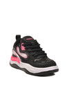 Black Laced Lightweight Flexible Girls Sneakers 1990 F