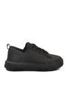 Black Thick Sole Lace-Up Unisex Sneakers OZ-03 Z