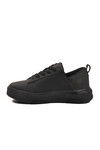 Black Thick Sole Lace-Up Unisex Sneakers OZ-03 Z