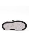 حذاء رياضي خفيف الوزن للأولاد بشريط فيلكرو باللونين الأسود والأبيض 1603 F