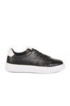 Black and White Lace-Up Lightweight Mens Sneaker 136 M