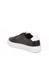 Black and White Lace-Up Lightweight Mens Sneaker 136 M