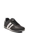 Black White Large Size Leather Mens Sneakers Omega Int M
