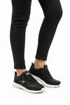 Black White Lightweight Flexible Unisex Sneakers Xstep 020-Skin G
