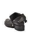 Black Flexible Polar Fleece Zippered Non-Slip Womens Ankle Boots 23009 Z