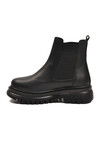 Siyah Cilt Kürklü Kolay Giyilebilir Kaymaz Kadın Chelsea Bot 473093 Z