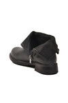 Siyah Cilt Fermuarlı Kaymaz İçi Polarlı Kadın Bot 209144 Z