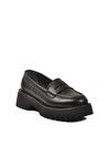 Black Skin Thick Sole Womens Casual Shoes 572453 Z