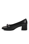 Black Skin Bow Ribbon Womens High Heel Shoes 519081 Z