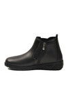 Black Genuine Leather Anatomical Non-Slip Sole Womens Boots Z406 Z