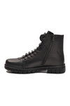 Siyah Deri Kürkü Soğuğa Dirençli Kaymaz Erkek Bot 2K8518 M