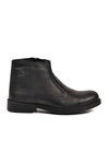Black Genuine Leather Fur Lined Non-Slip Cold Resistant Mens Boots 450 M