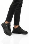 Black Genuine Leather Mens Casual Shoes 24K500-1 M