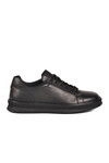 Black Genuine Leather Large Size Mens Casual Shoes 2516 M