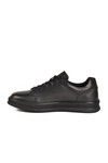 Black Genuine Leather Large Size Mens Casual Shoes 2516 M