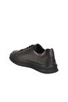 Black Genuine Leather Large Size Mens Casual Shoes 2516 M