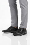 Siyah Hakiki Deri Erkek Casual Ayakkabı 2720-1 M