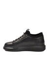 Black Genuine Leather Mens Casual Shoes 6410 M