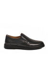 Black Genuine Leather Mens Casual Shoes DSN 2031 M