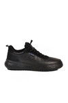 Black Genuine Leather Memory Foam Mens Casual Shoes 152-22487 M