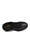 Black Genuine Leather Memory Foam Mens Casual Shoes 152-22487 M
