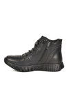 Black Genuine Leather Womens Boots 25405001K Z