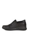 Black Genuine Leather Orthopedic Womens Casual Shoes 3515 Z