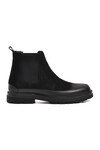 Black Nubuck Mens Chelsea Boots 1361654 M