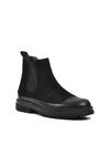 Black Nubuck Mens Chelsea Boots 1361654 M