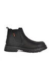 Black Nubuck Genuine Leather Mens Chelsea Boots 260006 M
