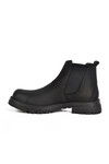 Black Nubuck Genuine Leather Mens Chelsea Boots 260006 M