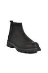 Black Nubuck Genuine Leather Mens Chelsea Boots 260006 M