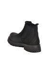 Black Nubuck Genuine Leather Mens Chelsea Boots 260006 M