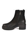Black Nubuck Genuine Leather Womens Boots 2454601K Z
