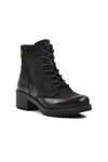 Black Nubuck Genuine Leather Non-Slip Fleece Inside Womens Boots 3312K Z