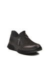 Black Genuine Leather Non-Slip Sole Womens Casual Shoes 25405007K Z