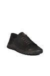 Black Nubuck Genuine Leather Womens Casual Shoes 2413532K Z
