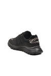 Black Lace-Up Lightweight Flexible Womens Sneakers Roni G
