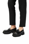 Black Patent Leather Thick Sole Womens Casual Shoes 572453 Z