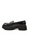 Black Patent Leather Thick Sole Womens Casual Shoes 572453 Z