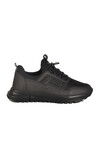 Black Lightweight Flexible Lock Lace-Up Unisex Sneakers Nans 6006 G