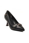 Black Womens Low Thin Heeled Shoes PC-55015 Z
