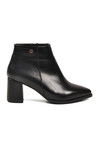 Black Fur-lined Cold-Resistant Heeled Womens Boots PC-54984 Z