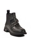 Black Elastic Easy-to-Wear Non-Slip Sole Womens Boots PC-55250 Z